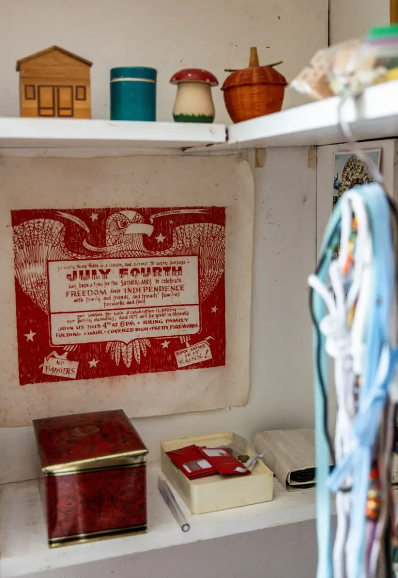 Interior detail from an Arkansas architecture and interiors photography project, highlighting Martha Sutherland’s carefully curated home.