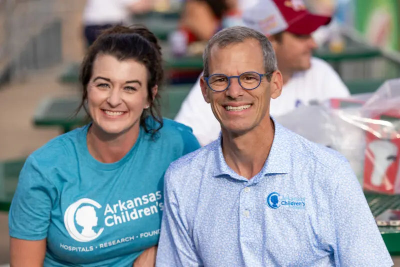 Event photography at an employee appreciation night for Arkansas Children’s Hospital, photographed in Northwest Arkansas by commercial photographer Beth Hall at Arvest Ballpark.