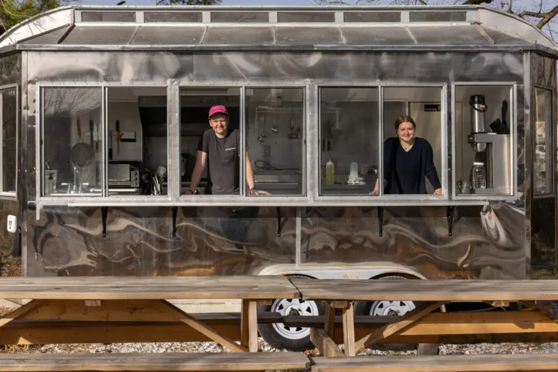 Editorial agricultural photography of Melissa and Adam Millsap, founders of Turnbuckle Farm, for Plated Magazine.