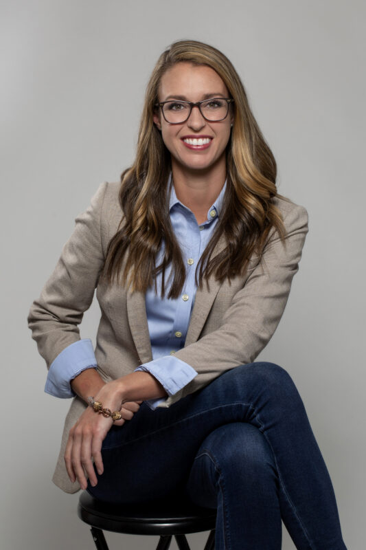 Studio portraits on a white background.