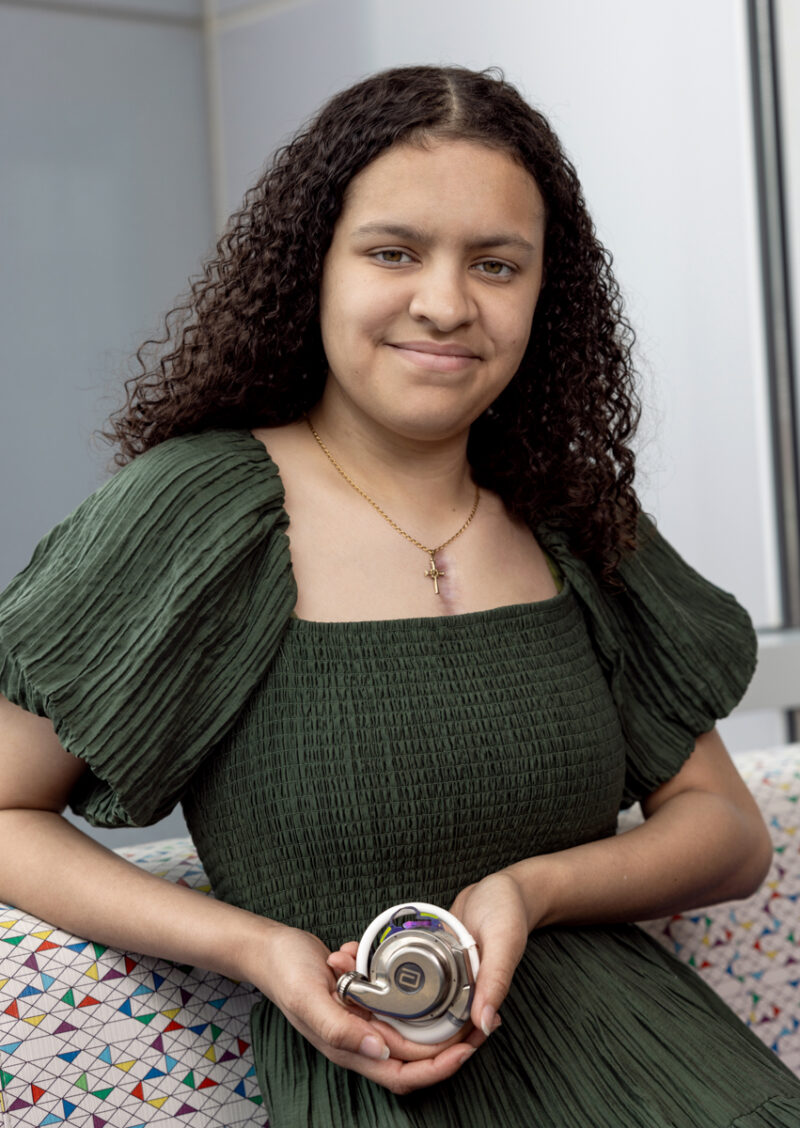 Portrait of the 2025 champion child for Arkansas Children’s Hospital, photographed in Northwest Arkansas by commercial photographer Beth Hall taken outside the hopital.